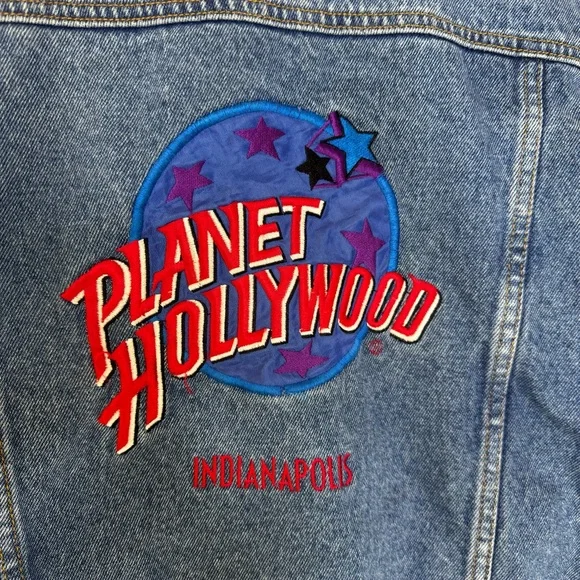 Vintage Planet Hollywood Indianapolis Denim Jacket - Picture 7 of 8